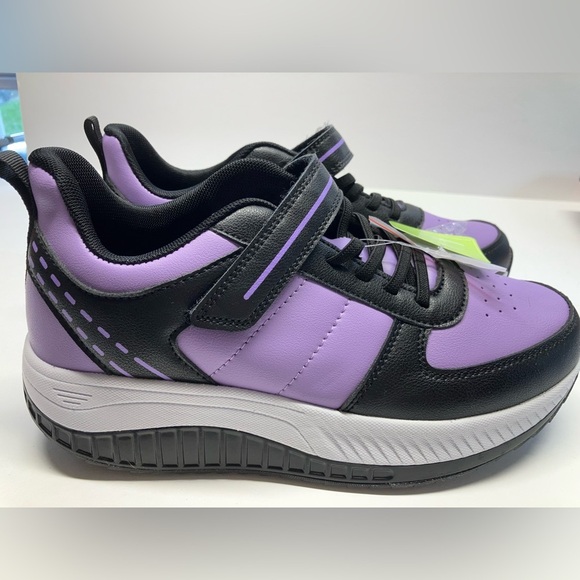 AOV Women’s Arch Support Orthotic Sneakers, 9.5, Purple/Black, Walking - Picture 3 of 5